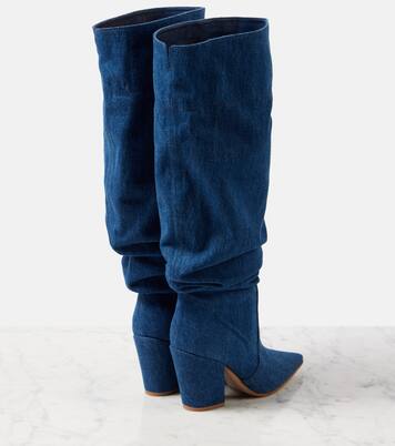 Overknee-Stiefel Keinna 85 aus Denim | Gianvito Rossi