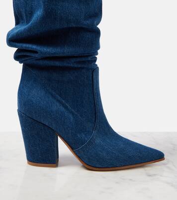 Overknee-Stiefel Keinna 85 aus Denim | Gianvito Rossi