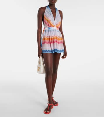 Zigzag halterneck romper | Missoni