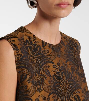 فستان قصير من جاكار الصوف المخلوط Romania | Max Mara