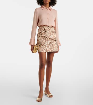 Embellished metallic leather mules | Roger Vivier