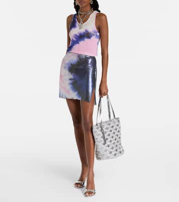 Borsa in rafia con lamé  | Rabanne