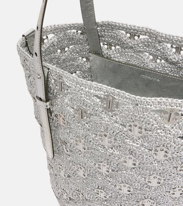 Borsa in rafia con lamé  | Rabanne