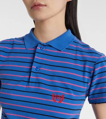 Striped cotton polo shirt | Balenciaga