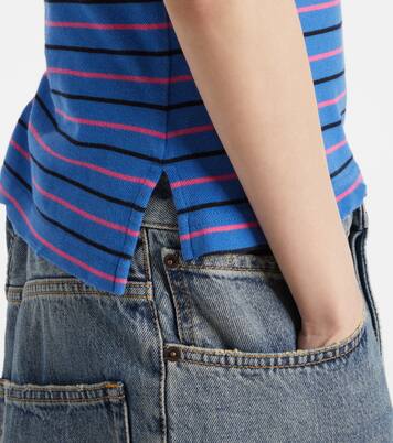 Striped cotton polo shirt | Balenciaga