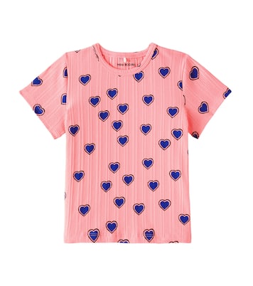 T-shirt Outline Hearts in misto cotone | Mini Rodini