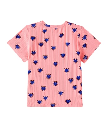 T-shirt Outline Hearts in misto cotone | Mini Rodini