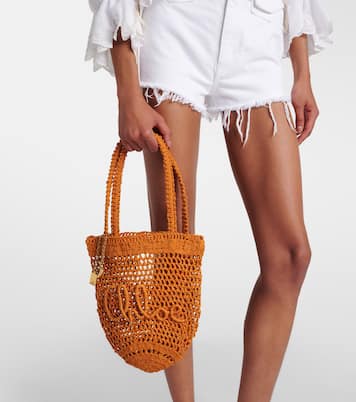 Summer Banana Small raffia shopper | Chloé
