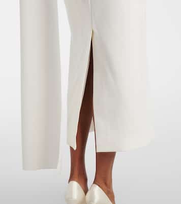 Bridal Maite 2 caped one-shoulder gown | Roksanda