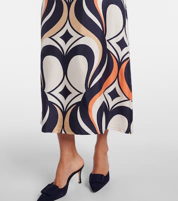 Chemise Swing printed silk shirt dress | La DoubleJ