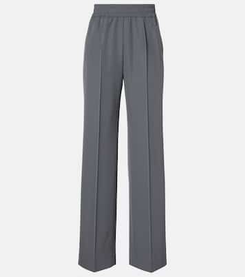 Pantalones rectos de gabardina de lana virgen | Dolce&Gabbana