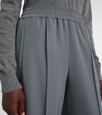 Pantalones rectos de gabardina de lana virgen | Dolce&Gabbana