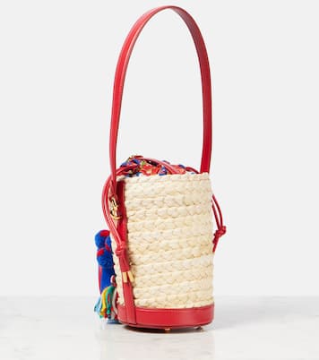 Taormina Carla Medium raffia bucket bag | Dolce&Gabbana