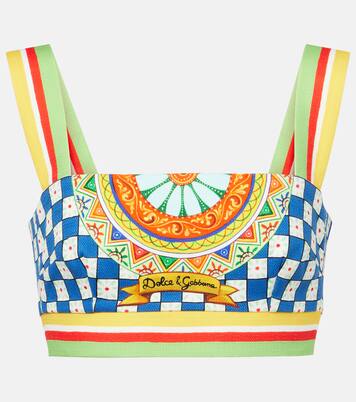 Cotton crop top  | Dolce&Gabbana