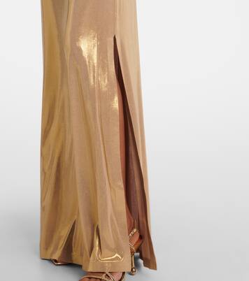 Robe longue bustier à paillettes | Norma Kamali