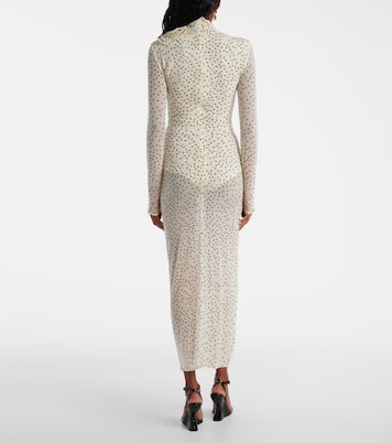 Robe longue à pois et fleurs | Magda Butrym