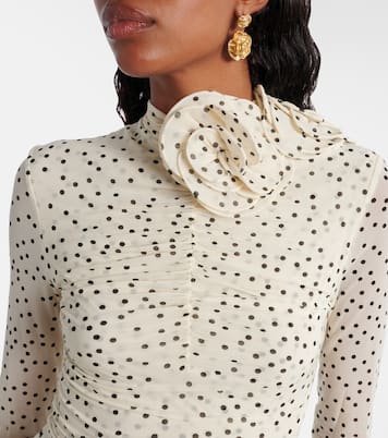 Robe longue à pois et fleurs | Magda Butrym