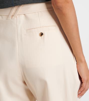 Pantalon tapered en gabardine de coton | Burberry