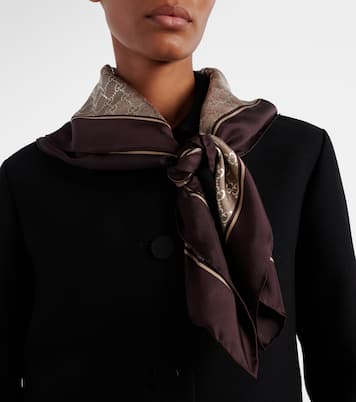 GG silk twill scarf | Gucci
