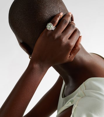 Bague en or blanc 18 ct et diamants | Kamyen