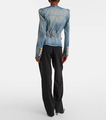 Belted cotton denim jacket | Balmain
