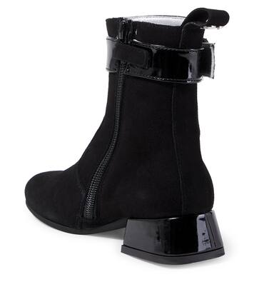 Embellished suede ankle boots | Monnalisa