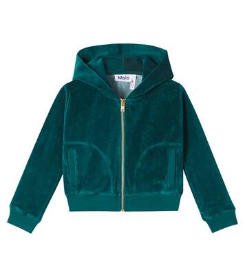 Madeleine cotton-blend velveteen hoodie | Molo
