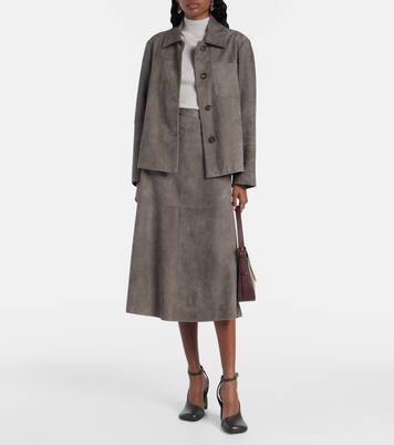 Jupe midi en daim | 'S Max Mara