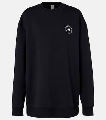 Logo cotton-blend jersey sweatshirt | Adidas by Stella McCartney
