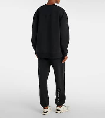 Logo cotton-blend jersey sweatshirt | Adidas by Stella McCartney
