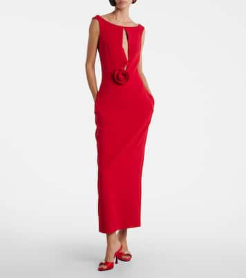 Crystal-embellished satin mules | Magda Butrym