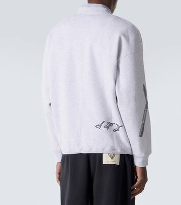 J embroidered cotton fleece sweatshirt | Jacquemus