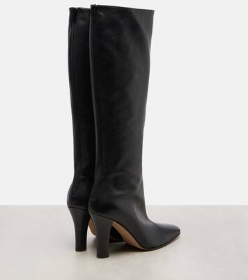 Mona leather knee-high boots | The Row