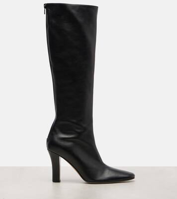 Mona leather knee-high boots | The Row