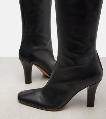 Mona leather knee-high boots | The Row