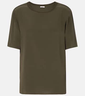 Rubin silk crêpe T-shirt | Joseph