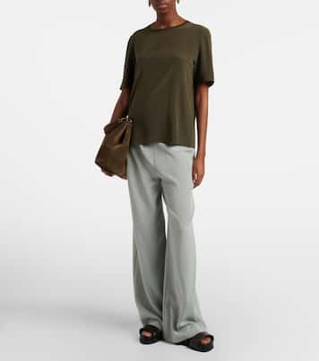 Rubin silk crêpe T-shirt | Joseph