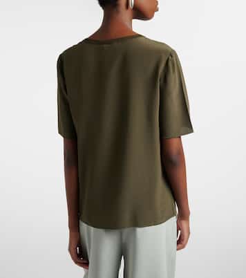 Rubin silk crêpe T-shirt | Joseph