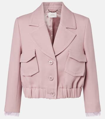 Cropped-Jacke Layered Coolness mit Organza | Dorothee Schumacher