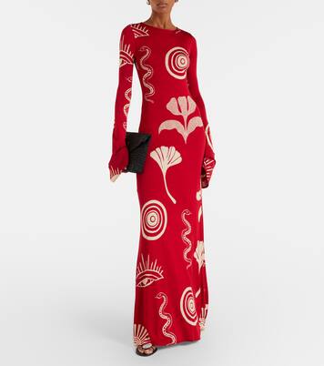 Amay printed jersey maxi dress | Cala de la Cruz