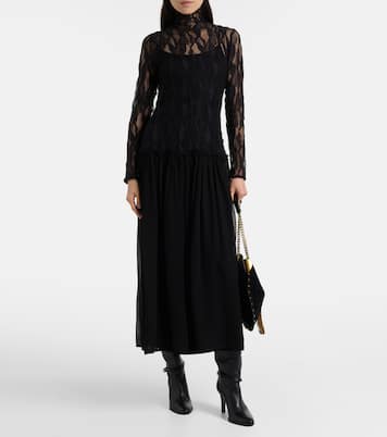 Sybil lace and chiffon maxi dress | Ulla Johnson