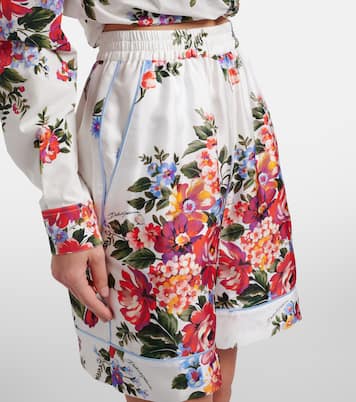 Floral silk twill Bermuda shorts | Dolce&Gabbana