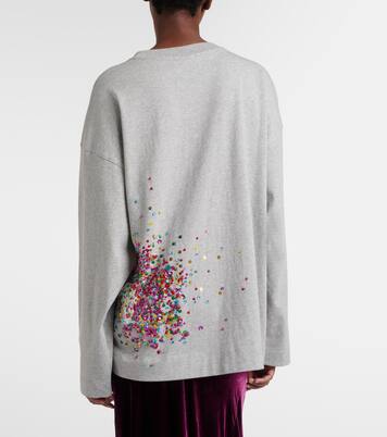 Embellished cotton jersey T-shirt | Dries Van Noten
