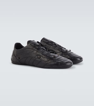 Baskets City en cuir à clous | Balenciaga
