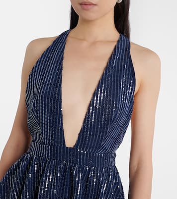 Maxikleid mit Pailletten | Adriana Degreas