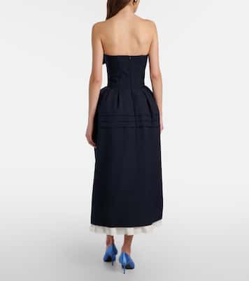 Midikleid aus Wolle und Seide  | Shushu/Tong