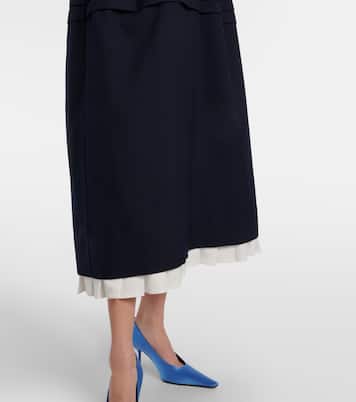 Midikleid aus Wolle und Seide  | Shushu/Tong