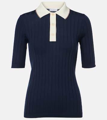 Embellished wool and cashmere polo sweater | Brunello Cucinelli