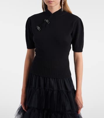 Embellished cashmere sweater | Simone Rocha