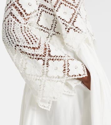 Top de croché con volantes | Self-Portrait